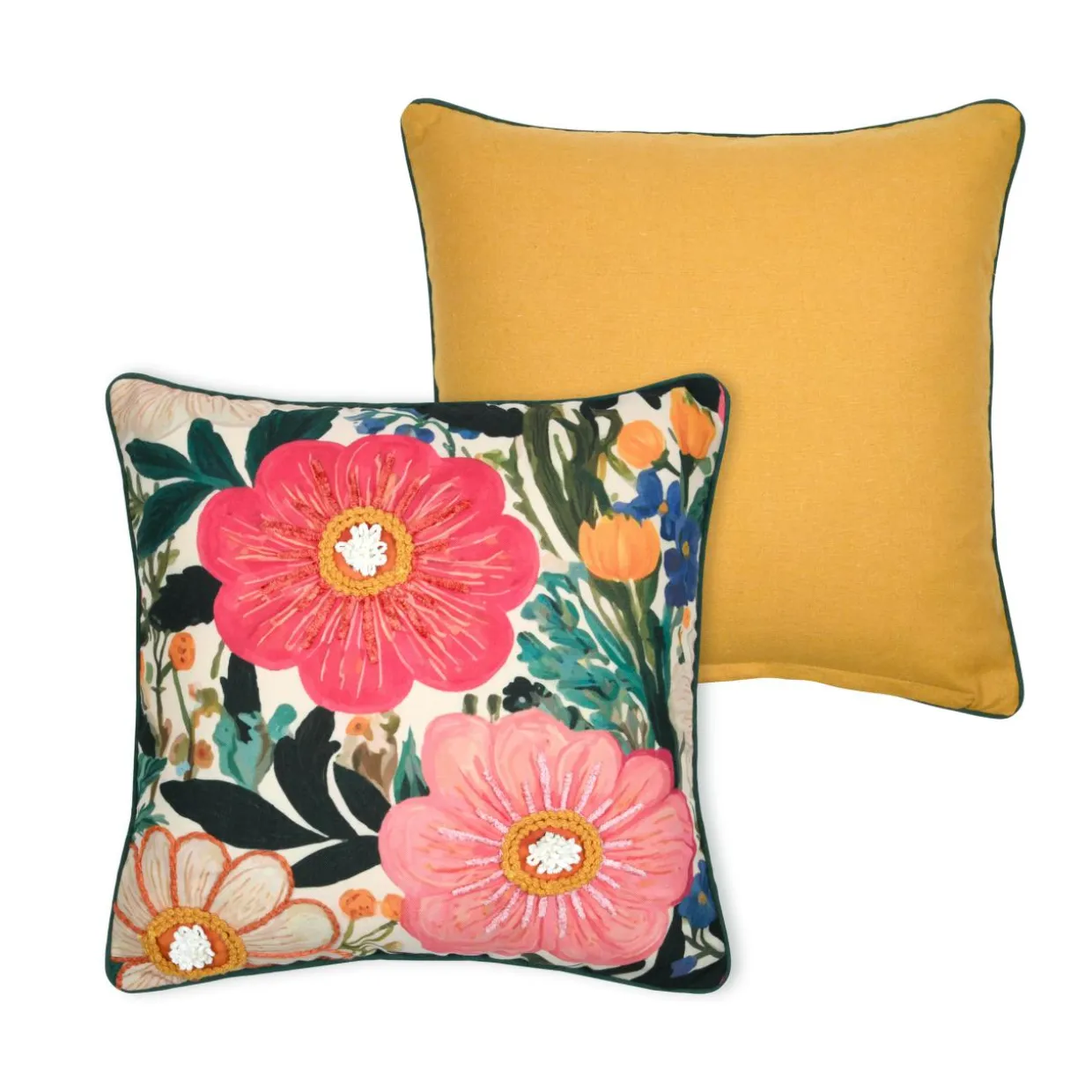 Coussin carré coton (45 x 45 cm) Betty Multicolore