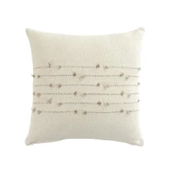 Coussin carré coton (40 x 40 cm) Golden sunset Blanc