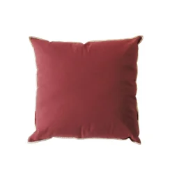 Coussin carré coton (40 x 40 cm) Harmony Rouge grenat