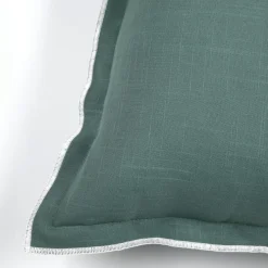 Coussin carré coton (45 x 45 cm) Helios Vert