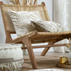 Coussin carré coton (40 x 40 cm) Hemera Beige