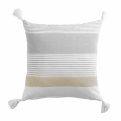 Coussin carré coton (40 x 40 cm) Iliade Blanc