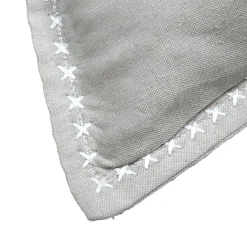 Coussin carré coton (50 x 50 cm) Joséphine Gris clair