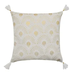 Coussin carré coton (45 x 45 cm) Layoa Or