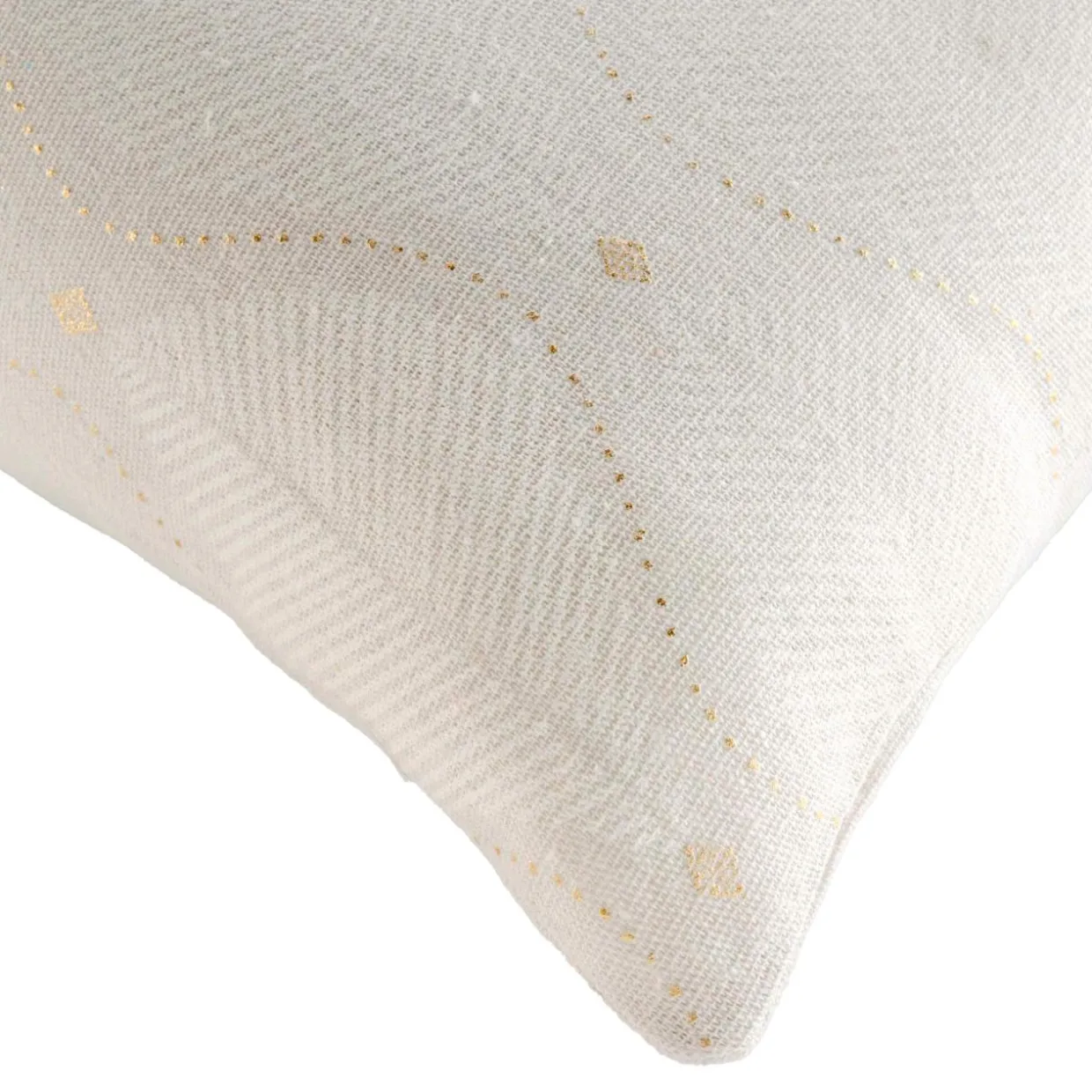 Coussin carré coton (45 x 45 cm) Maho Blanc