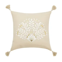 Coussin carré coton (45 x 45 cm) Majestia Beige