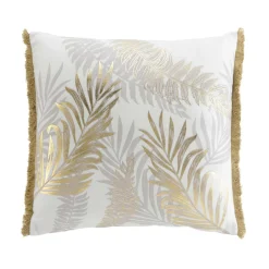 Coussin carré coton (50 x 50 cm) Melisse Or