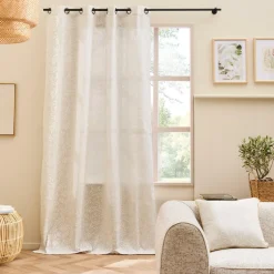 Coussin carré coton (45 x 45 cm) Naya Beige