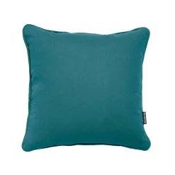Coussin carré coton (40 x 40 cm) Pixel Bleu canard