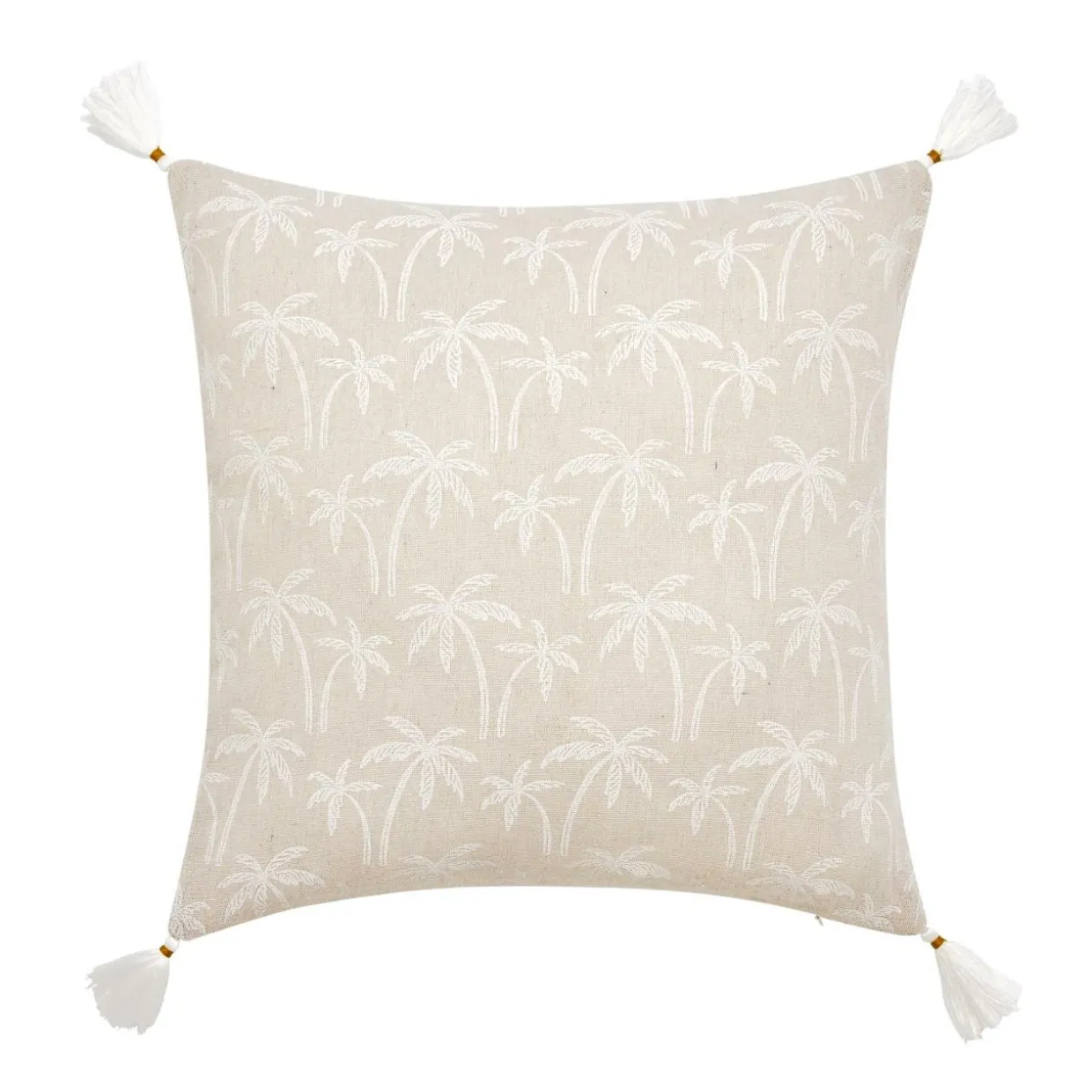 Coussin carré coton (45 x 45 cm) Saharis Beige