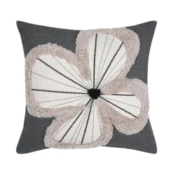 Coussin carré coton (40 x 40 cm) Tilda Gris ardoise