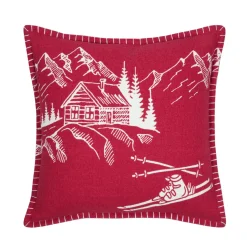 Coussin Carré Coton (45 x 45 cm) Villard Rouge
