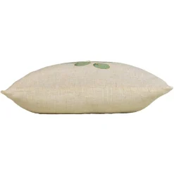 Coussin carré effet lin (45 x 45 cm) Eucalys Vert