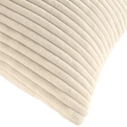 Coussin carré en flanelle relief (45 x 45 cm) Nils Ecru