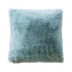 Coussin carré fausse fourrure (45 x 45 cm) Finn Bleu