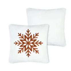Coussin carré fausse fourrure (45 x 45 cm) Wildforest Marron