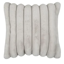 Coussin carré fausse fourrure (45 x 45 cm) Polary Beige