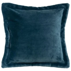 Coussin carré flanelle (53 x 53 cm) Cuddly Bleu foncé