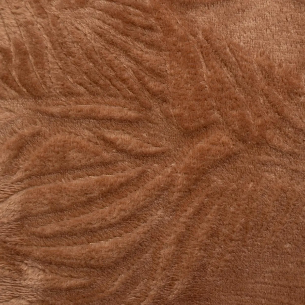Coussin carré flanelle (40 x 40 cm) Ryo Marron
