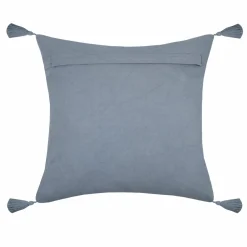 Coussin carré gaze de coton (40 cm) Sunda Bleu indigo