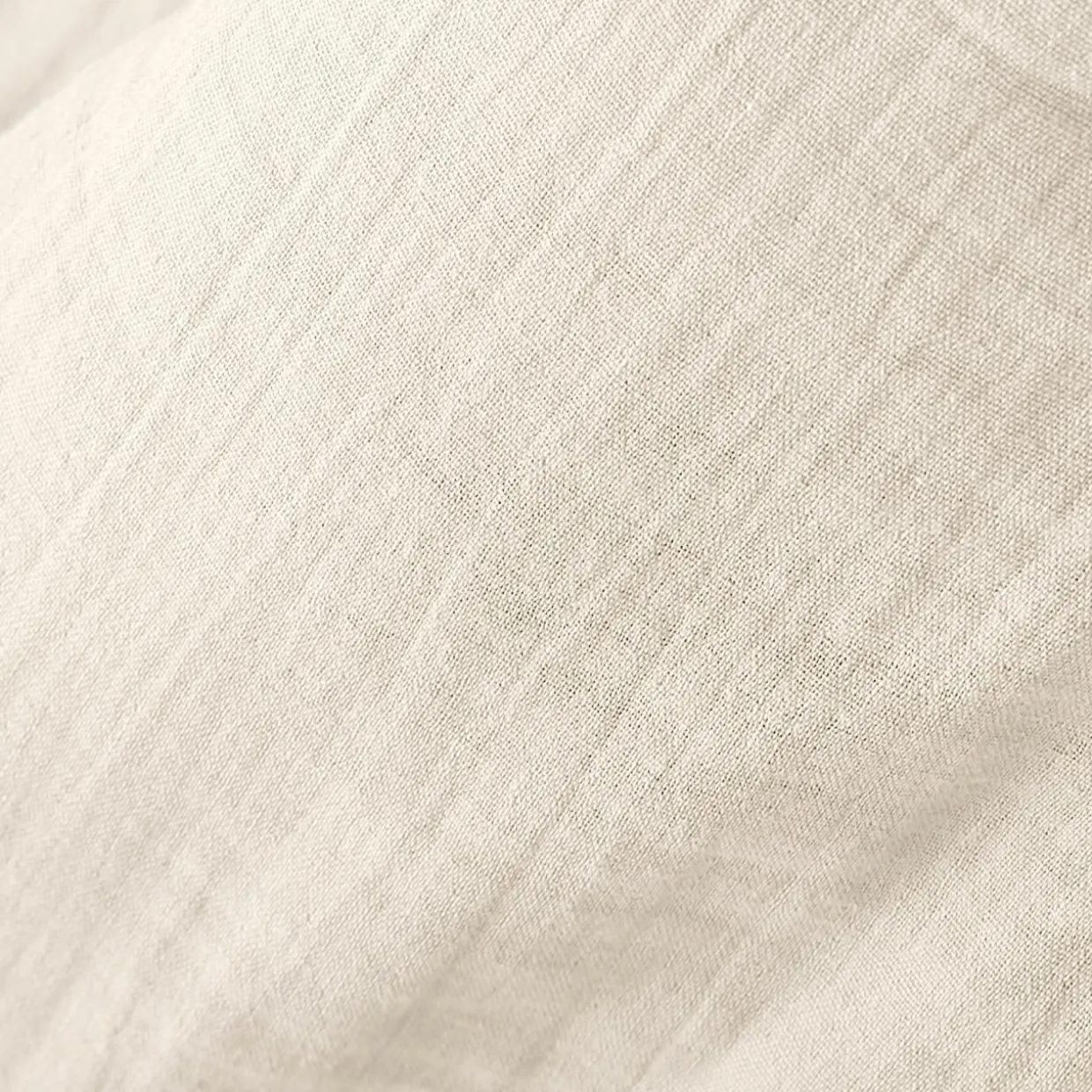 Coussin carré gaze de coton (60 x 60 cm) Gaïa Beige pampa