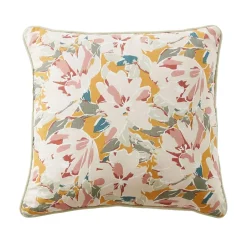 Coussin carré gaze de coton (45 x 45 cm) April Multicolore