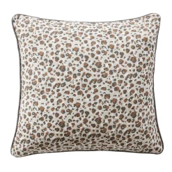 Coussin carré gaze de coton (45 x 45 cm) Rosa Marron