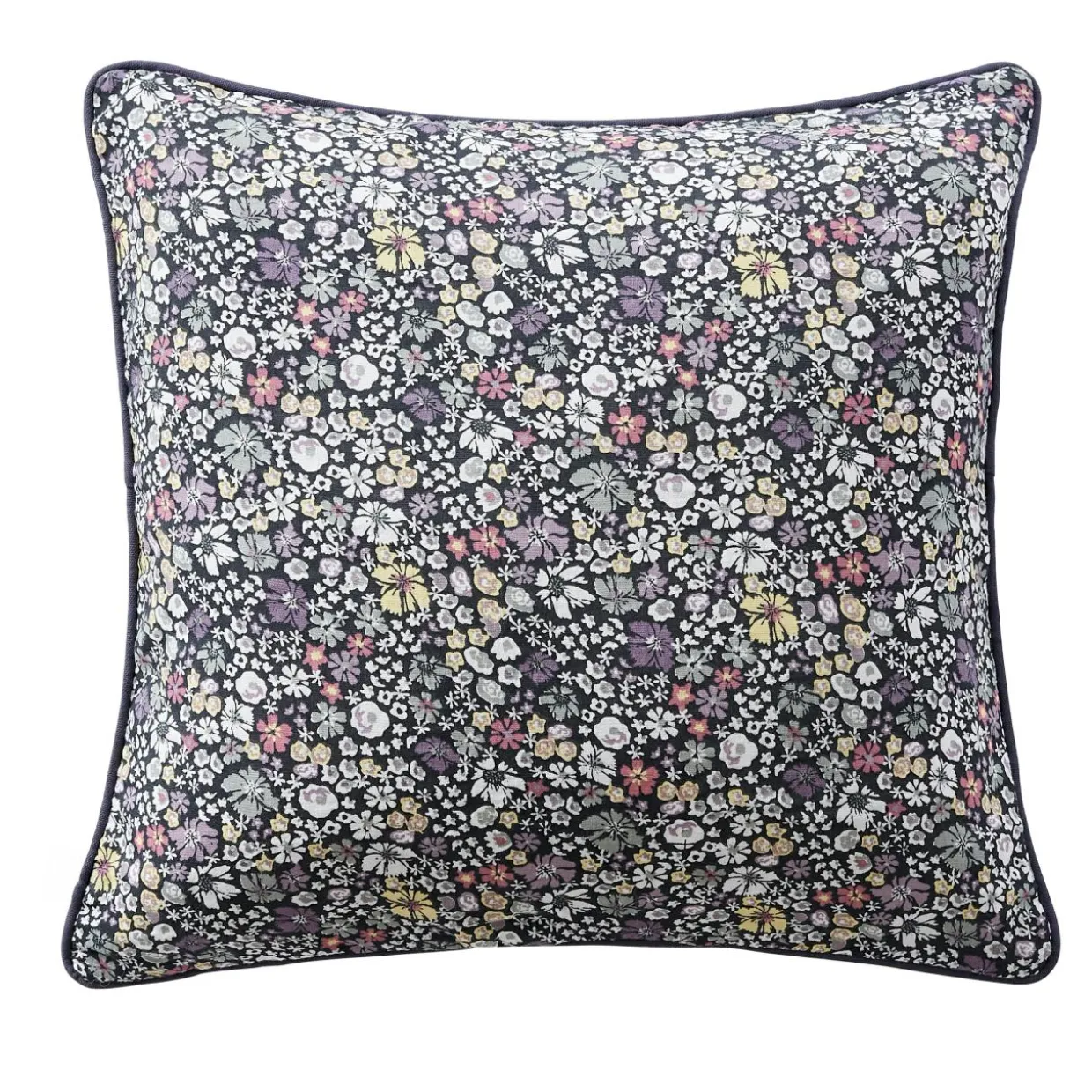 Coussin carré gaze de coton (45 x 45 cm) Elya Violet