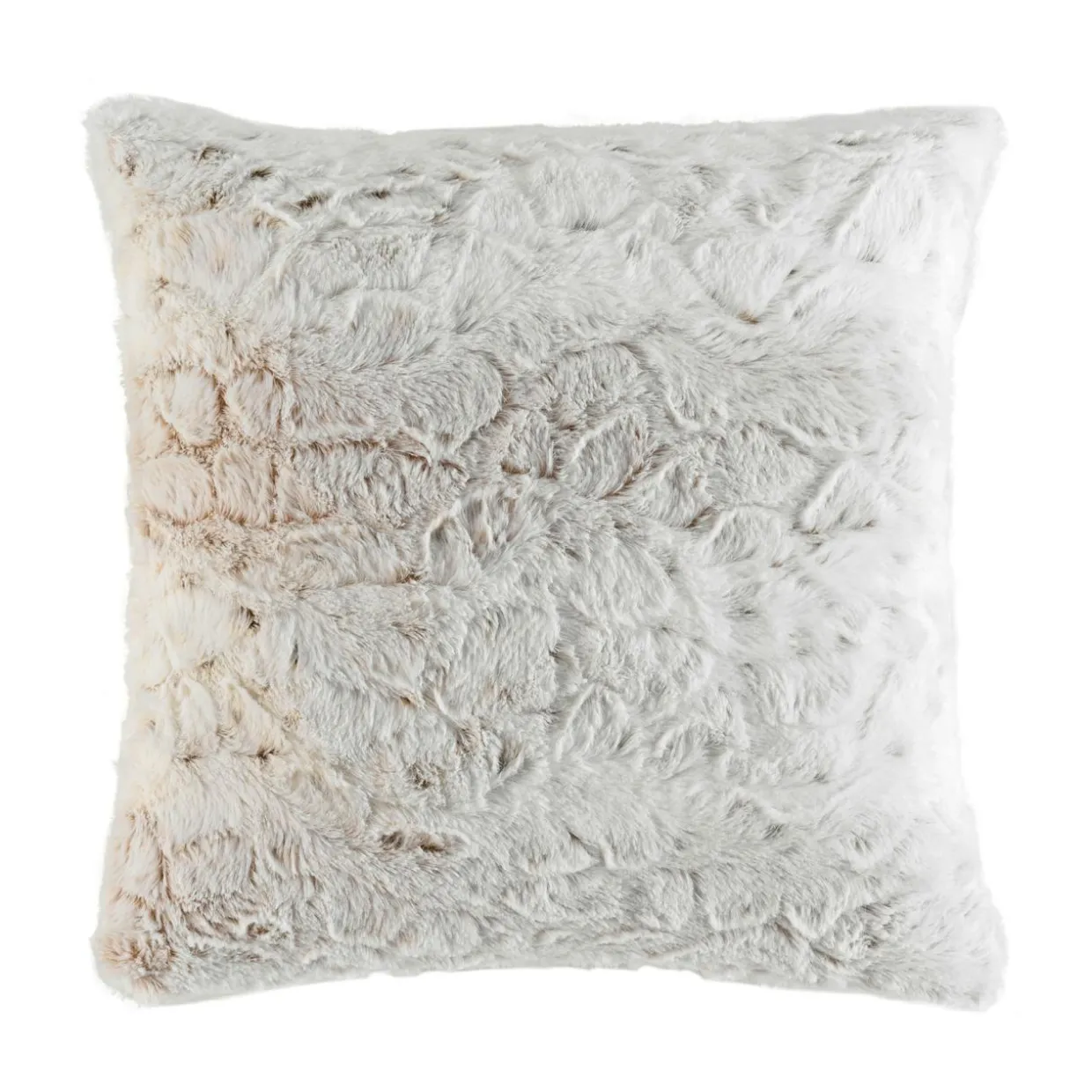 Coussin carré imitation fourrure (45 x 45 cm) Alaska Ecru