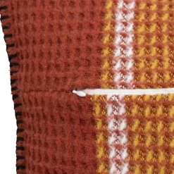 Coussin carré nid d'abeille (45 x 45 cm) Owen Terracotta