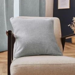 Coussin carré tissé (45 x 45 cm) Alba Gris