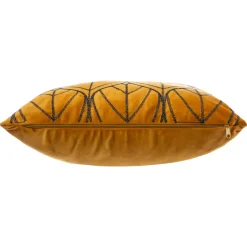 Coussin carré velours (40 x 40 cm) Charly Jaune ocre