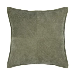 Coussin carré velours (45 x 45 cm) Dandy Vert kaki