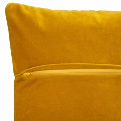 Coussin carré velours (40 x 40 cm) Dolce Jaune ocre