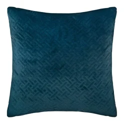 Coussin carré velours (40 x 40 cm) Dolce Bleu canard