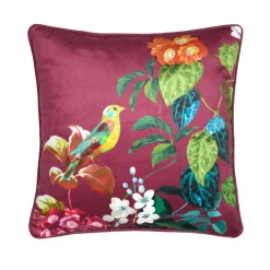 Coussin carré (40 x 40 cm) Emmy Bordeaux