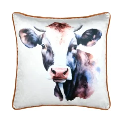 Coussin carré (50 x 50 cm) Fernande Marron brun