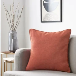 Coussin carré (50 x 50 cm) Minuit Terracotta