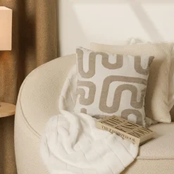Coussin carré (40 x 40 cm) Safina Beige