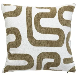 Coussin carré (40 x 40 cm) Safina Vert kaki