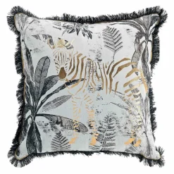 Coussin carré (45 x 45 cm) Zebrion Noir