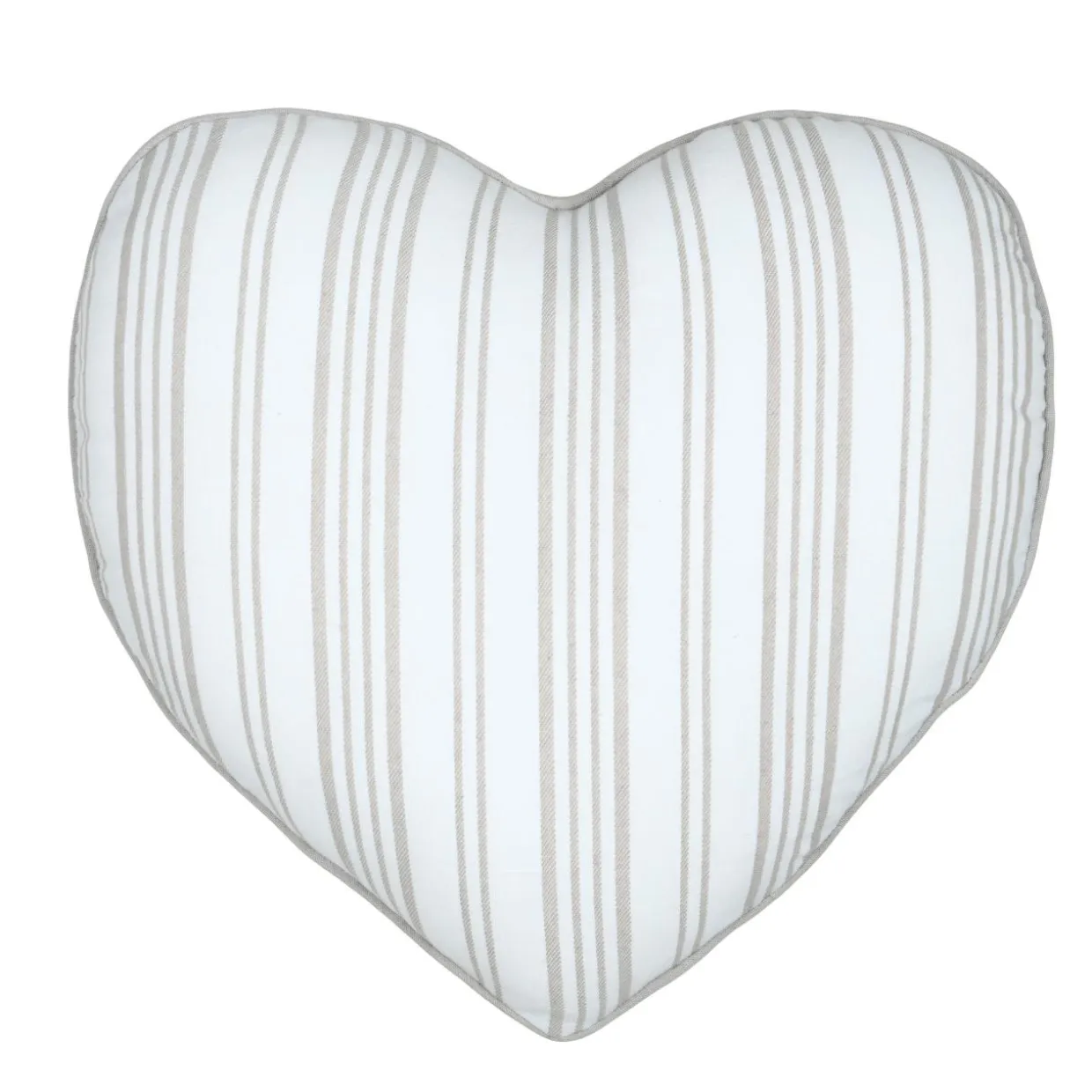 Coussin cœur coton (45 x 45 cm) Joséphine Ecru