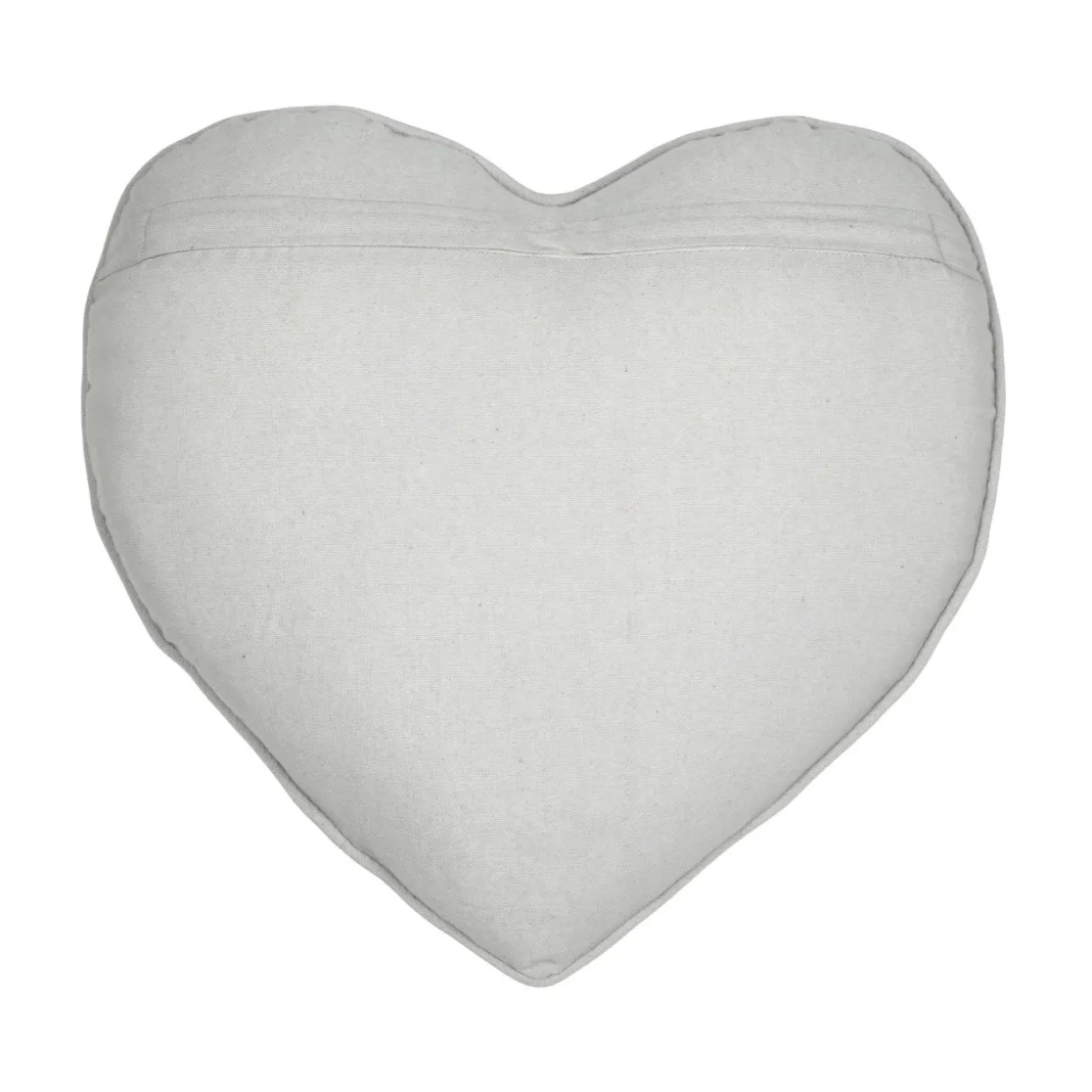 Coussin cœur coton (45 x 45 cm) Joséphine Ecru