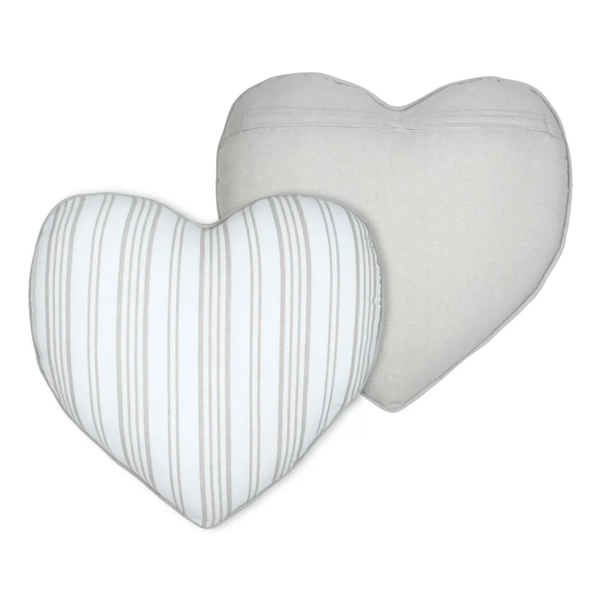 Coussin cœur coton (45 x 45 cm) Joséphine Ecru