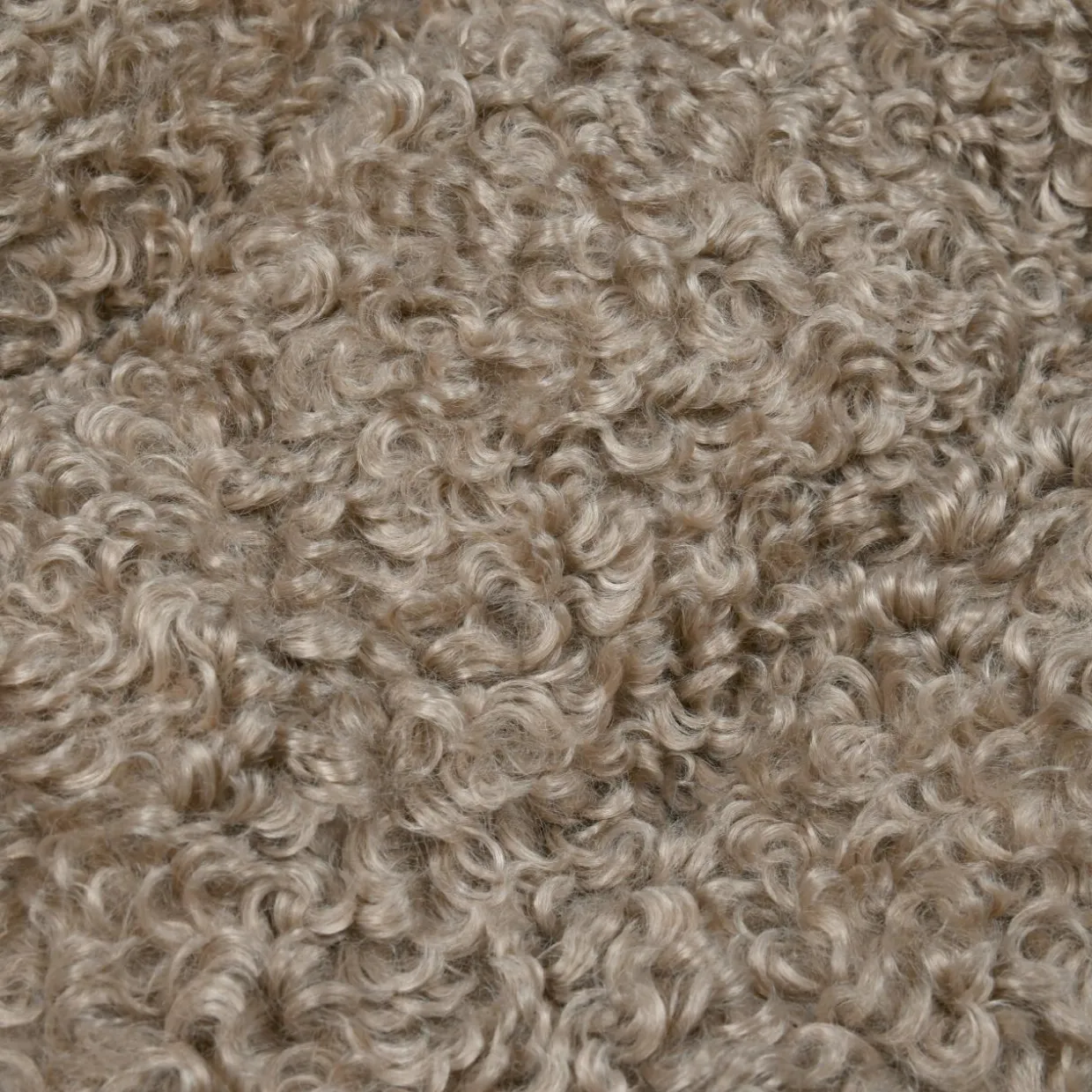Coussin de chaise carré bouclette (38 x 38 cm) Cosylife Taupe