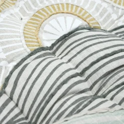 Coussin de chaise carré coton (38 x 38 cm) Yuki Beige