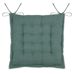 Coussin de chaise carré coton (38 x 38 cm) Helios Vert