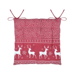 Coussin de chaise carré coton (40 x 40 cm) Arbin Rouge