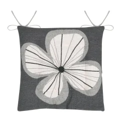 Coussin de chaise carré coton (38 x 38 cm) Tilda Gris