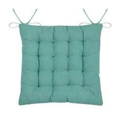 Coussin de chaise carré coton (38 x 38 cm) Barbade Ecru